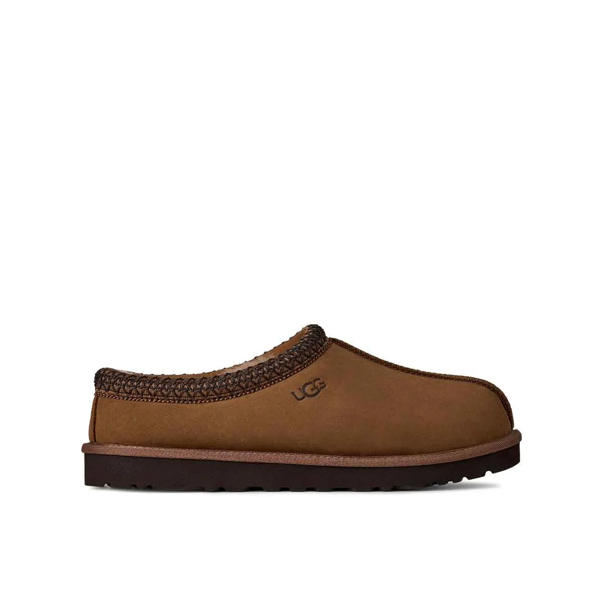 כפכפי פרווה גברים UGG טזמן עור חום