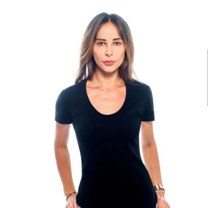 חולצת בייסיק צווארון עגול עמוק VAN ZEN